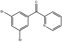 2-(3,5-Dibromobenzoyl)pyridine Structure