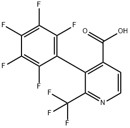 3-(Perfluorophenyl)-2-(trifluoromethyl)isonicotinic acid Structure