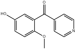 4-(5-Hydroxy-2-methoxybenzoyl)pyridine Structure