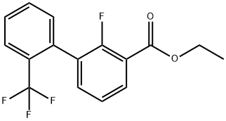 2-Fluoro-2'-(trifluoromethyl)biphenyl-3-carboxylic acid ethyl ester Structure