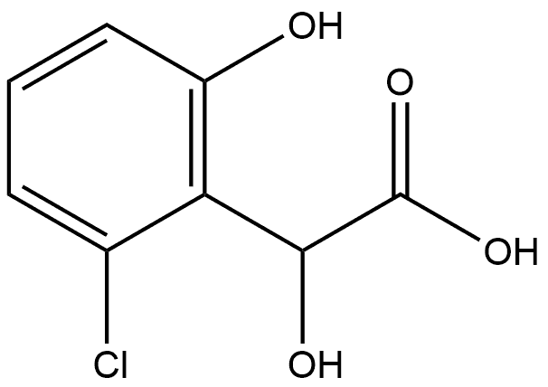 2-Chloro-α,6-dihydroxybenzeneacetic acid Structure