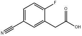 Benzeneacetic acid, 5-cyano-2-fluoro- Structure