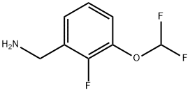 1-[3-(difluoromethoxy)-2-fluorophenyl]methanamine hydrochloride 구조식 이미지
