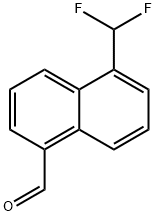 1-Naphthalenecarboxaldehyde, 5-(difluoromethyl)- 구조식 이미지