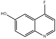 4-Fluoro-6-hydroxyquinoline 구조식 이미지