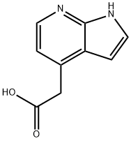 1H-Pyrrolo[2,3-b]pyridine-4-acetic acid 구조식 이미지
