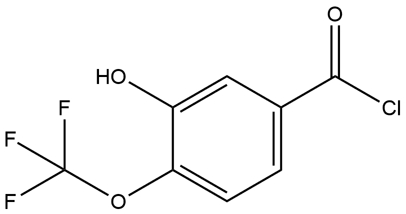 3-Hydroxy-4-(trifluoromethoxy)benzoyl chloride Structure