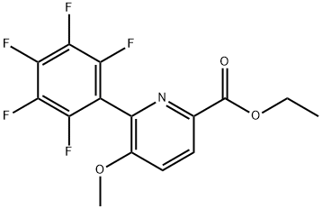 Ethyl 5-methoxy-6-(perfluorophenyl)picolinate Structure