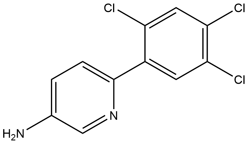 6-(2,4,5-Trichlorophenyl)-3-pyridinamine Structure