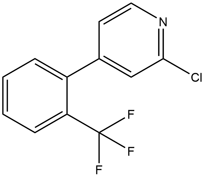 Pyridine, 2-chloro-4-[2-(trifluoromethyl)phenyl]- Structure