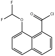 1-(Difluoromethoxy)naphthalene-8-carbonyl chloride 구조식 이미지