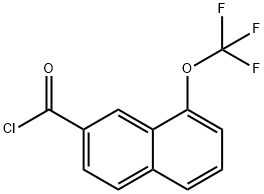 1-(Trifluoromethoxy)naphthalene-7-carbonyl chloride Structure