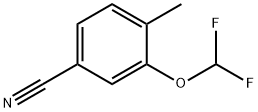 Benzonitrile, 3-(difluoromethoxy)-4-methyl- Structure