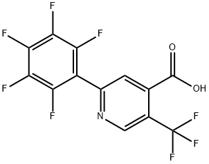 2-(Perfluorophenyl)-5-(trifluoromethyl)isonicotinic acid Structure