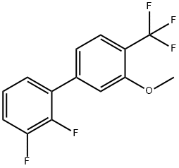 2,3-Difluoro-3'-methoxy-4'-(trifluoromethyl)biphenyl Structure