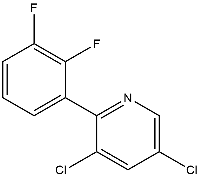 3,5-Dichloro-2-(2,3-difluorophenyl)pyridine Structure