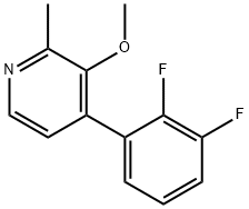 4-(2,3-Difluorophenyl)-3-methoxy-2-methylpyridine Structure