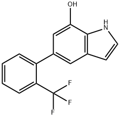 4-Methoxy-6-(2-(trifluoromethoxy)phenyl)indole-3-carboxaldehyde Structure