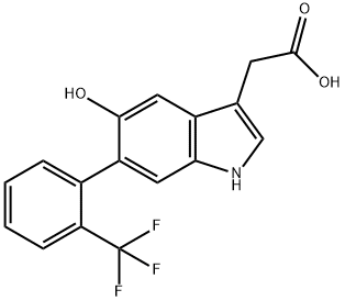 7-Methoxy-5-(2-(trifluoromethoxy)phenyl)indole-3-carboxaldehyde Structure