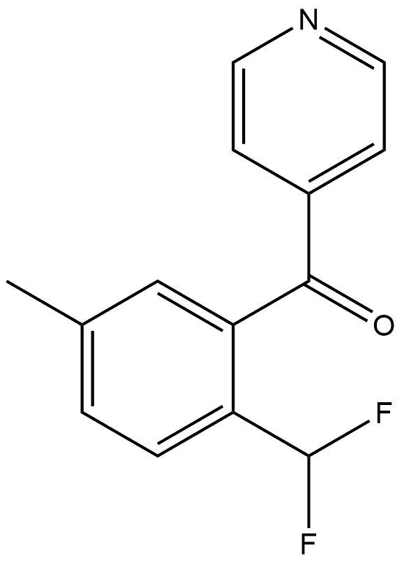 2-(Difluoromethyl)-5-methylphenyl]-4-pyridinylmethanone Structure