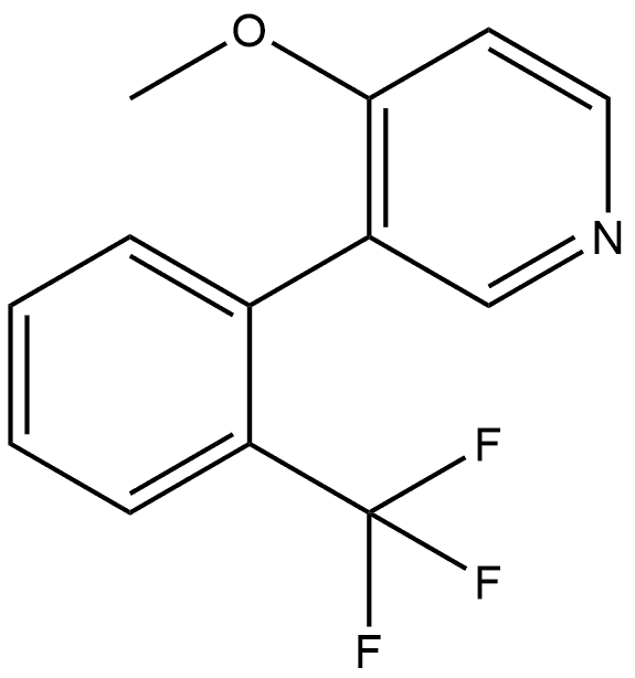 Pyridine, 4-methoxy-3-[2-(trifluoromethyl)phenyl]- Structure