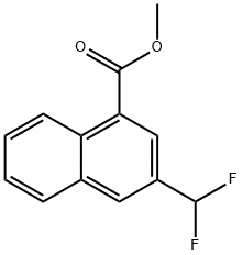 Methyl 2-(difluoromethyl)naphthalene-4-carboxylate Structure