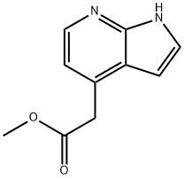 Methyl 1H-pyrrolo[2,3-b]pyridine-4-acetate 구조식 이미지