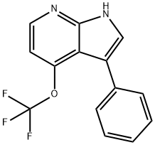 4-(Trifluoromethoxy)-3-phenyl-1H-pyrrolo[2,3-b]pyridine Structure