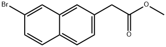 2-Naphthaleneacetic acid, 7-bromo-, methyl ester 구조식 이미지