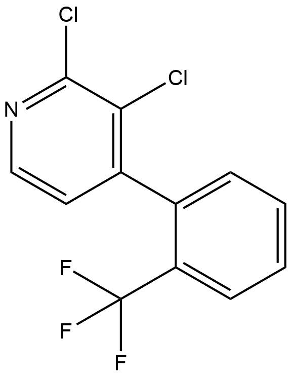 2,3-Dichloro-4-[2-(trifluoromethyl)phenyl]pyridine Structure