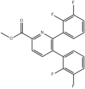 Methyl 5,6-bis(2,3-difluorophenyl)picolinate Structure