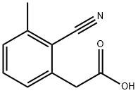 2-Cyano-3-methylphenylacetic acid Structure