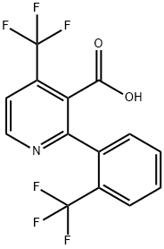 4-(Trifluoromethyl)-2-(2-(trifluoromethyl)phenyl)nicotinic acid Structure