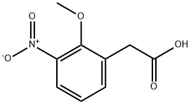 Benzeneacetic acid, 2-methoxy-3-nitro- 구조식 이미지