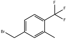 Benzene, 4-(bromomethyl)-2-methyl-1-(trifluoromethyl)- Structure