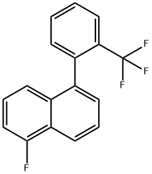 1-Fluoro-5-(2-(trifluoromethyl)phenyl)naphthalene 구조식 이미지