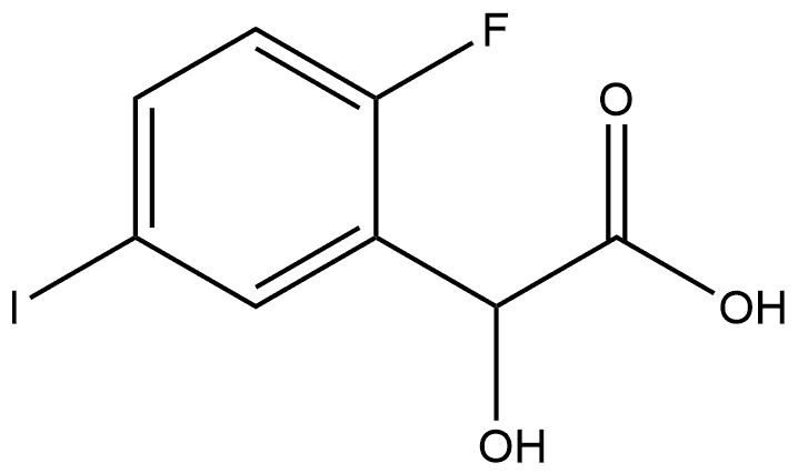 2-Fluoro-α-hydroxy-5-iodobenzeneacetic acid Structure