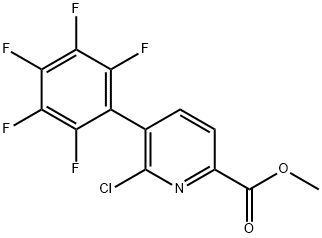 Methyl 6-chloro-5-(perfluorophenyl)picolinate Structure