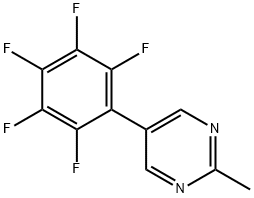 2-Methyl-5-(perfluorophenyl)pyrimidine Structure