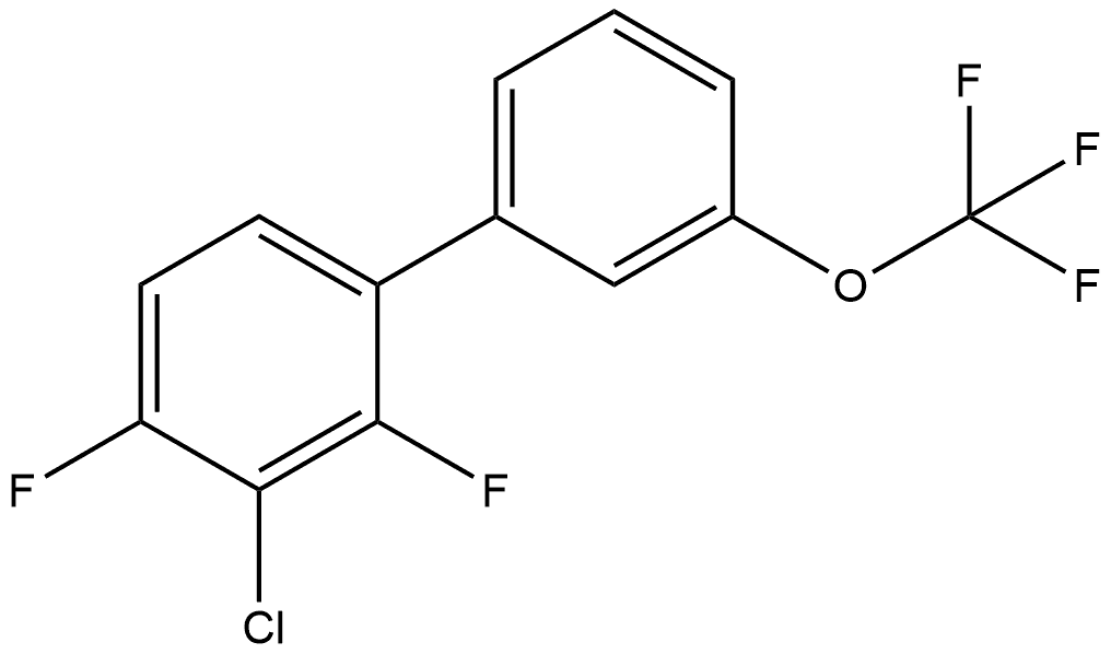3-Chloro-2,4-difluoro-3'-(trifluoromethoxy)-1,1'-biphenyl Structure