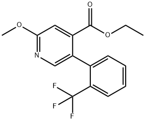 Ethyl 2-methoxy-5-(2-(trifluoromethyl)phenyl)isonicotinate Structure