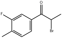1-Propanone, 2-bromo-1-(3-fluoro-4-methylphenyl)- 구조식 이미지