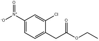 Benzeneacetic acid, 2-chloro-4-nitro-, ethyl ester Structure