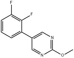 5-(2,3-Difluorophenyl)-2-methoxypyrimidine Structure