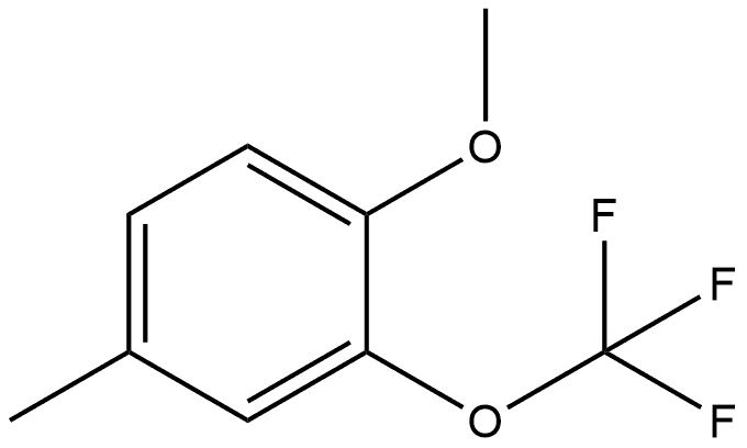 1-Methoxy-4-methyl-2-(trifluoromethoxy)benzene Structure