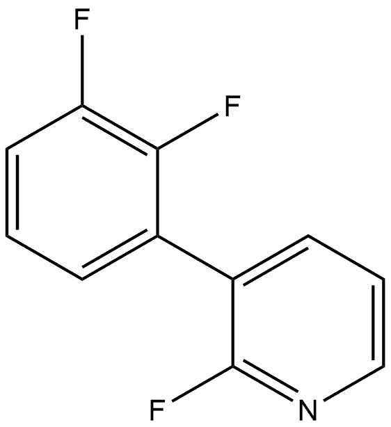 3-(2,3-Difluorophenyl)-2-fluoropyridine Structure