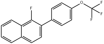 1-Fluoro-2-(4-(trifluoromethoxy)phenyl)naphthalene Structure