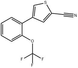 4-(2-(Trifluoromethoxy)phenyl)thiophene-2-carbonitrile Structure