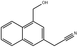 2-(4-(Hydroxymethyl)naphthalen-2-yl)acetonitrile Structure
