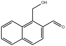 1-(Hydroxymethyl)naphthalene-2-carboxaldehyde Structure